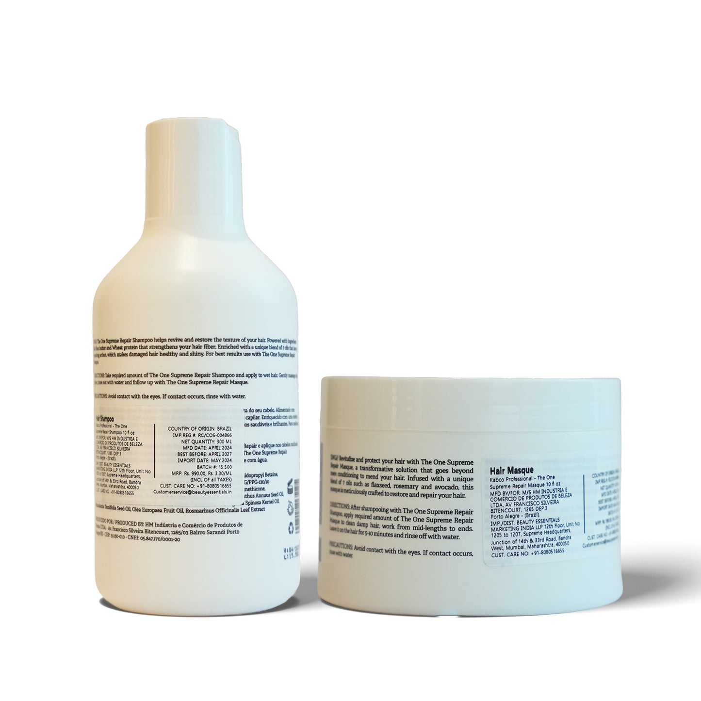 The One Supreme Repair Shampoo & Masque Combo 300 ml